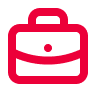 Aktenkoffer-Symbol für Stellenangebote