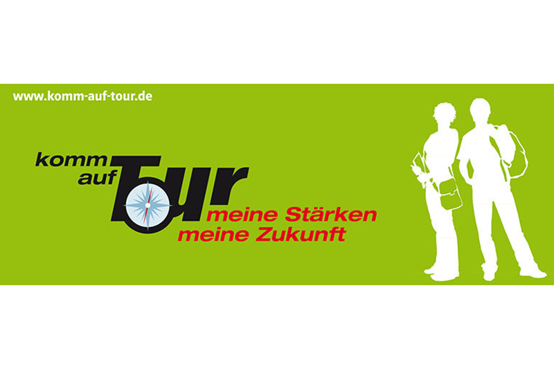 Logo des Projekts „komm auf Tour — meine Stärken, meine Zukunft“