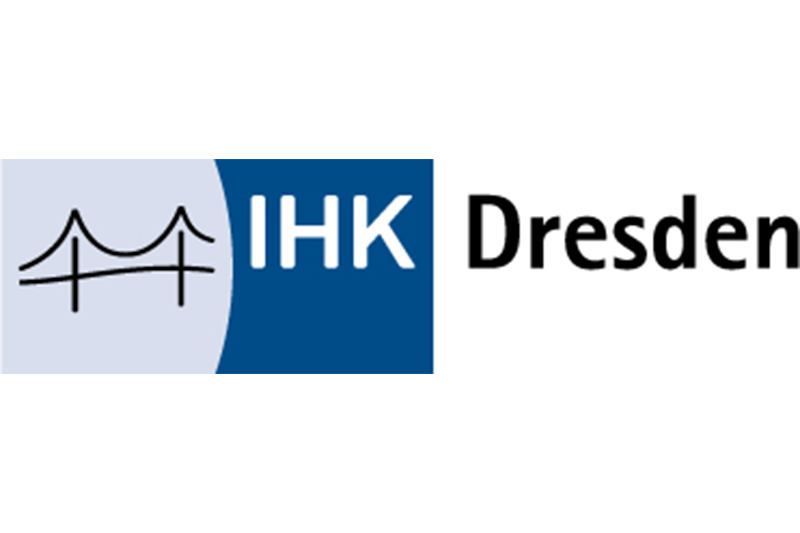 Logo der IHK Dresden mit stilisierter Brücke