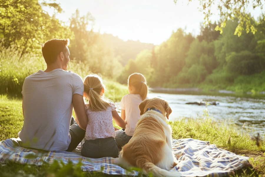 Familienausflüge in der Natur.